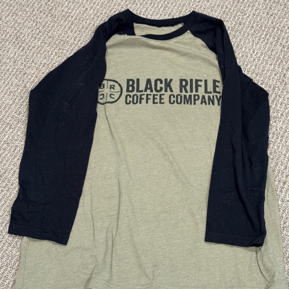 Men's Green and Black Shirt